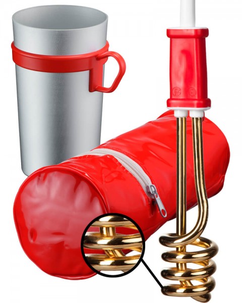 Travel Immersion Set "RTG 306 GOLD" - with stainless steel mug